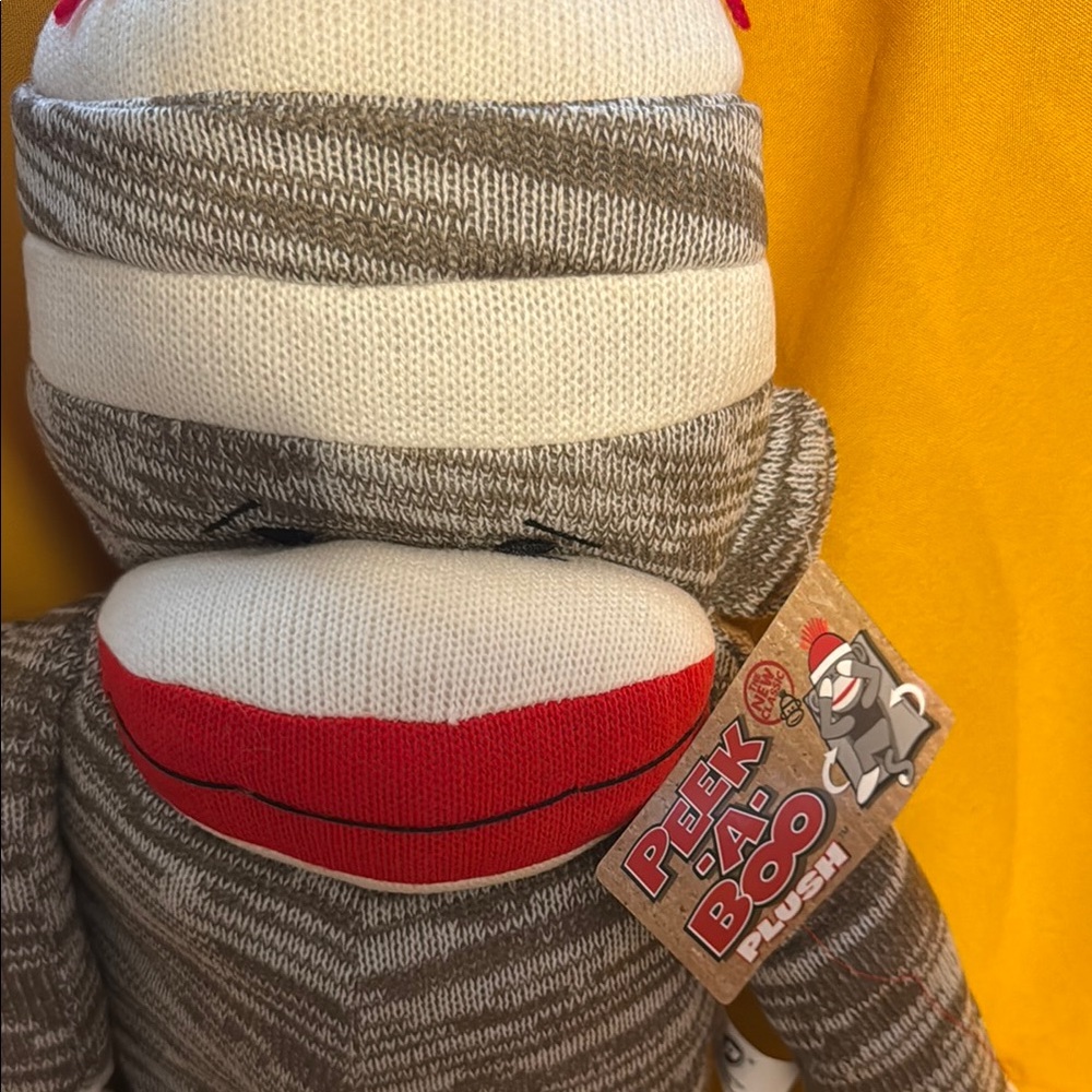 Peek-A-Boo Plush Sock Monkey